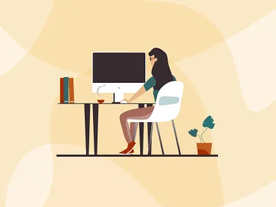 Working digitalillustration illustration