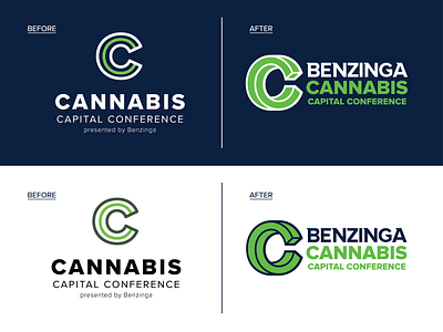 Benzinga Cannabis Capital Conference Logo Redesign branding cannabis cannabis logo clean design graphic design illustration logo logo design logodesign typography vector art vector illustration