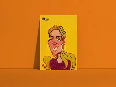Heather - Element Human company caricatures caricature caricatures ipadart photoshop sketchbook