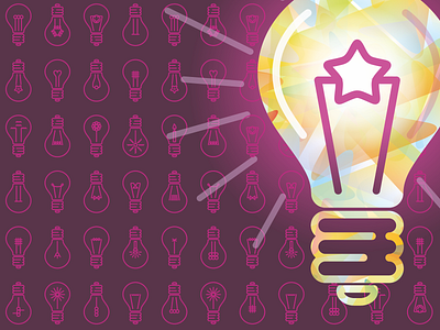 Ideas. Light bulbs icon icon set idea ideas illustration light light bulb pattern vector vector art vector illustration vector pattern