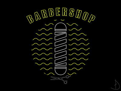 barbershop logo i made with adobe illustrator design forsale illustration illustrator indonesia logo vector