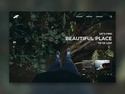 Personal Gallery for Photographer gallery landing page photograph photographer photography ui web design website