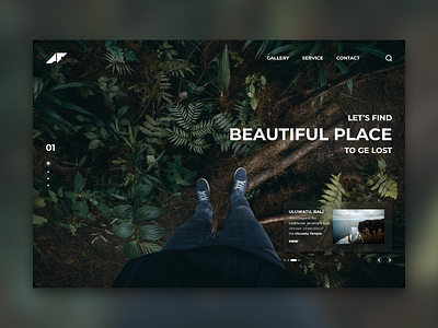 Personal Gallery for Photographer gallery landing page photograph photographer photography ui web design website