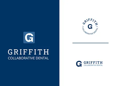 Griffith Collaborative Dental brand identity branding california care clinic dental dental care dental facility dental logo dentist dentistry design graphic design logo logo design minimal minimal logo teeth tooth tooth logo