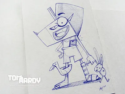 Tom and Hardy - Fan Art cartoon character characterdesign drawing fun illustration ink pen sketch spovv