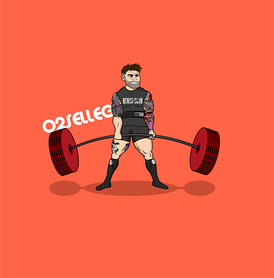 My personal avatar artist avatar cartoon character comic design fun graphic gym app powerlifting style toon toonme vector vector art