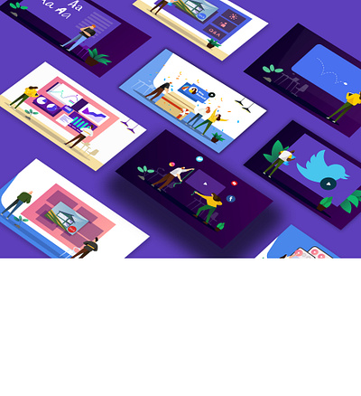 Brand Illustration for Rocketium branding graphicdesign illustration vector illustration