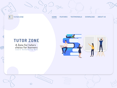 Tutor Zone - Website Design design logo typography ui ux web website design