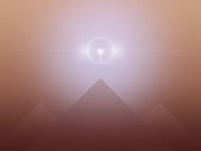 ILLUMINATION brown circle clean design egypt energy illumination illustration light minimal pyramid sacred sacred geometry sacredgeometry shine space symbol symmetry triangle