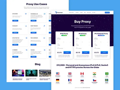 Proxy Service Landing Page Redesign figma design landing design landing page landing page design landingpage web design website website design websites
