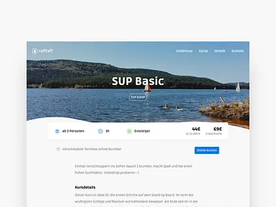 Booking Page blue booking cards interface landing page product shop typography ui vector website