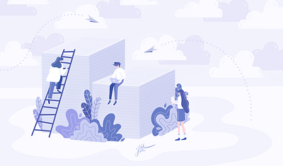 6_Documents & Files art character design drawing flat illustration ipad procreate raster vector