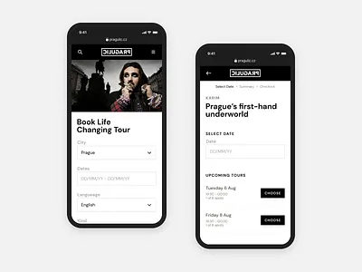 Pragulic Booking System 🌘 booking booking app booking ixd booking web application minimal design minimal ui responsive web design web application