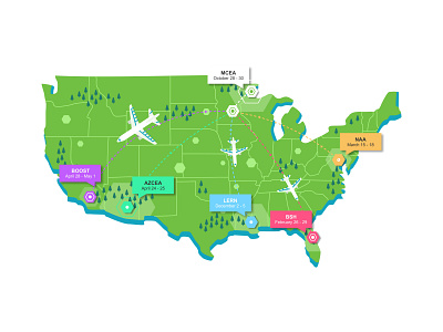 Eleyo Roadmap branding events flying icon set iconography illustration ios location locations map maping mobile navigation online plane settings store symbol ui ux user