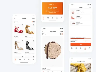 CCC Shoes & Bags Mobile App branding commerce design e commerce ecommerce ecommerce app mobile app retail shop store ui ux