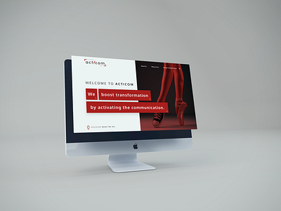 Acticom belgium communication design onepage ui ux