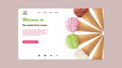 Luca Polare ice cream UI design branding ecommerce logo product design ui ux