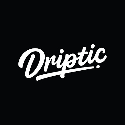 Driptic apparel logo calligraphy creative custom custom lettering custom logo custom typography hand drawn handlettering lettering lettering artist lettering logo logotype merch design portfolio tshirt tshirt typography typography typography design vector