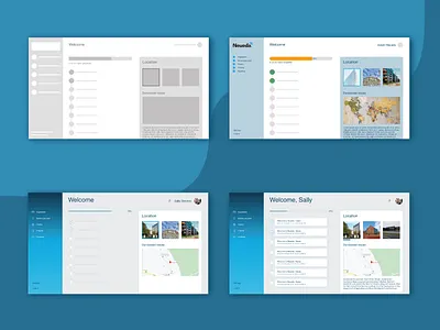 onboarding progress branding dashboard progress timeline ui ux