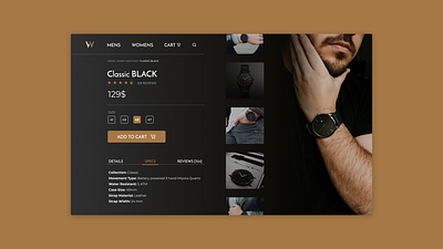 DailyUI #012 - E-Commerce Shop 012 100days app dailyui design e commerce e commerce shop figma item item page shopping app ui watches