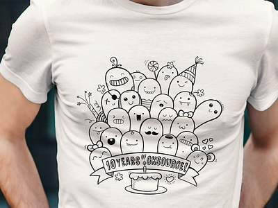 Doodle t-shirt illustration t shirt illustration vector