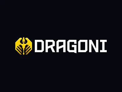 Dragoni Logo Main betting branding dragon esports gaming logo modern yellow