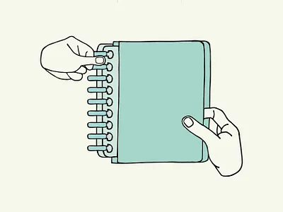 Planner Assembly | Step 3: Attach adobe illustrator assembly design graphicdesign guide guidelines hand illustrated hands illustration illustration design manual planner shape steps vector