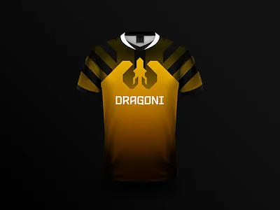 Dragoni Jersey app apparel betting brand branding dragon dragoni esports gamer gaming jersey logo yellow