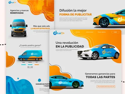 Car Advertisement web design advertising advertising agency car design web webdesign website