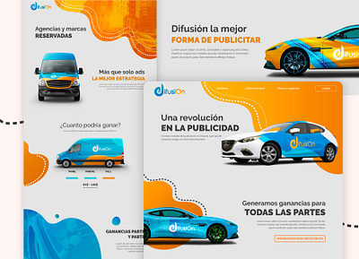 Car Advertisement web design advertising advertising agency car design web webdesign website