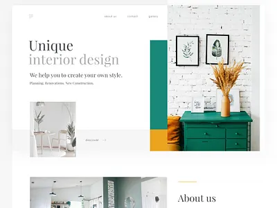 unique interior design website architecture design furniture furniture design interior interior design minimal typography ui ux web website