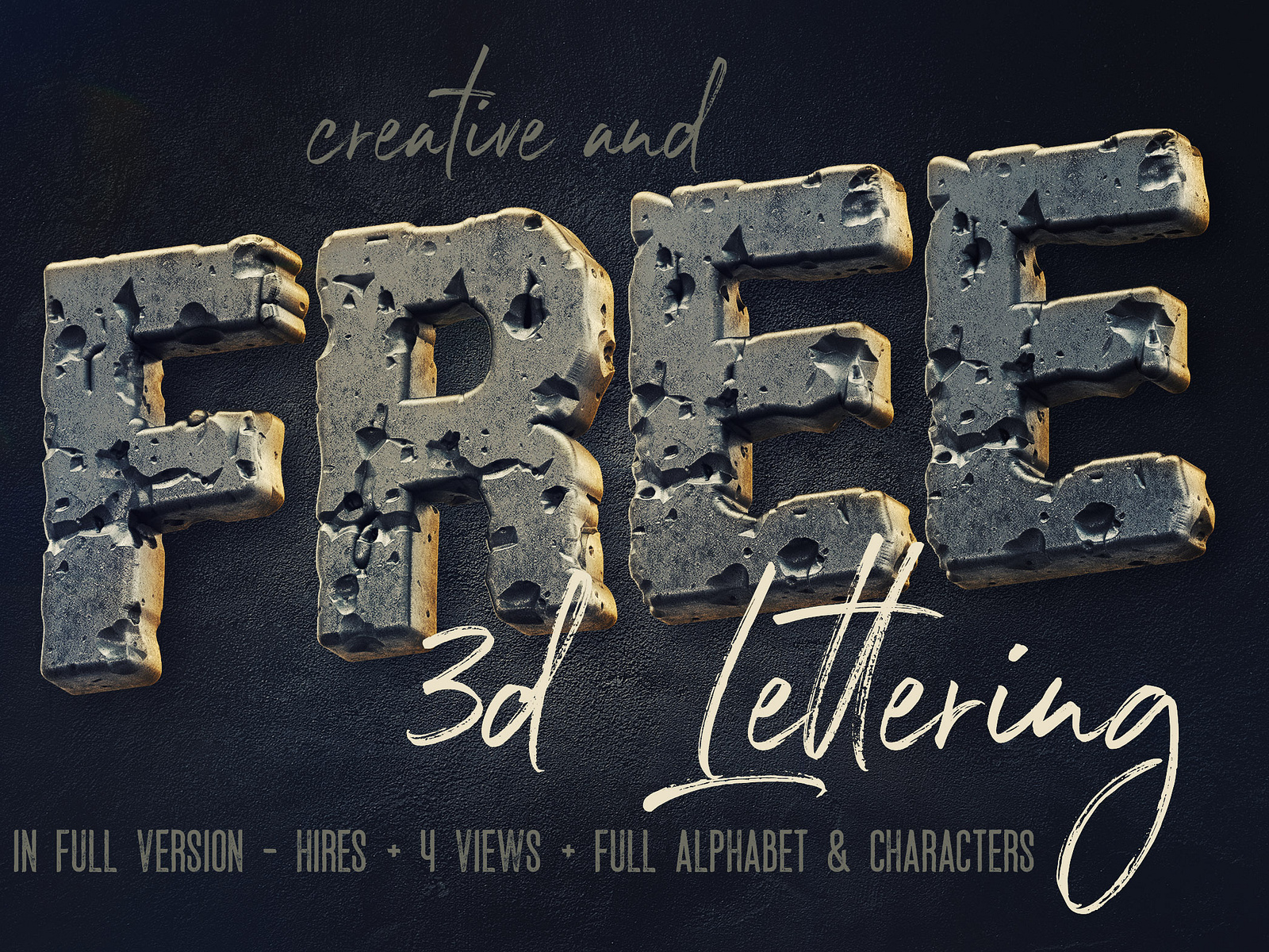 Free 3d Typography