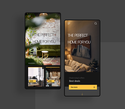 Find Your Home app ui ux web