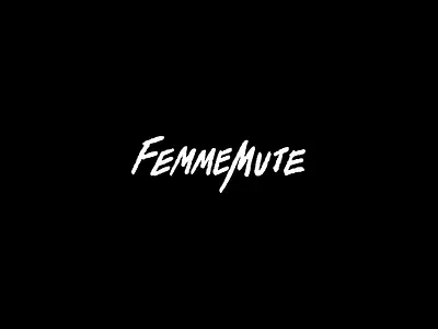 Femmemute Logo branding hand lettered hand lettered font handmade handmadetype identity logo
