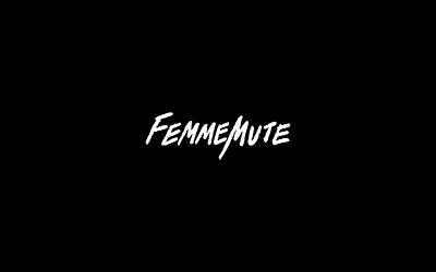 Femmemute Logo branding hand lettered hand lettered font handmade handmadetype identity logo