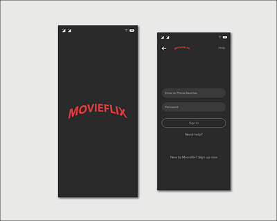 Login movieflix1 ui ux