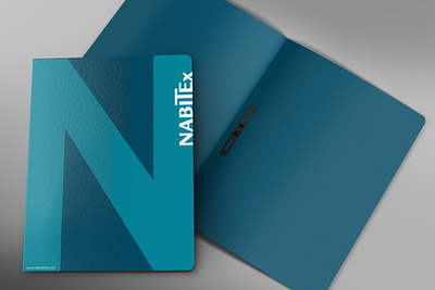 Front and Inside Folder Branding | NabiTex branding design folder design identity illustration illustrator photoshop