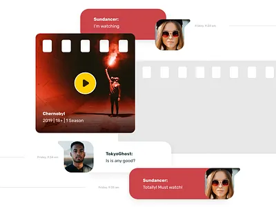 FILMZIE - Chat - 02 chat chernobyl cinema faces film films movie movies play play button red stream streaming talk talk bubble