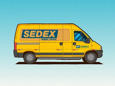 Postal van auto brazil bus car correios late local mail mailbox mailling office postal postal service postcard postoffice sedex tropical van yellow