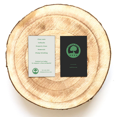 Tree Service Business Card brand branding branding design design graphic design