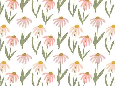 illustrated flower pattern design bright cute design designer drawing floral floral illustration floral pattern flower flower illustration flowers garden graphic design happy illustration illustrator pattern pattern art pattern design pink