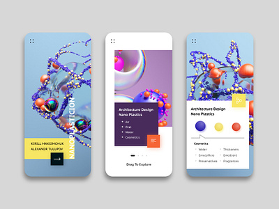 Chemistry Application - UI chemistry colors figma monoplastic