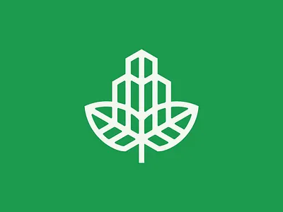 Leaf Building app brand branding building design illustrator leaf logo logotype mark symbol vector