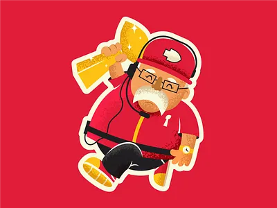 Lil Andy andy reid cheifs kansas city kansas city cheifs lombardi trophy nfl super bowl superbowl