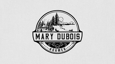 Mary Dubois Adamek illustration logo mary dubois adamek mary dubois adamek typography vector