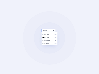 Duration Dropdown UI Design checkbox component library dropdown dropdown design duration filter filter dropdown flow ui style guide ui kit