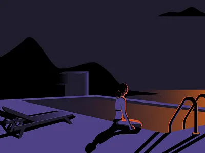 Here Comes the Sun adobe illustrator design illustration light and shadow light and shadows minimalist noir vector illustration