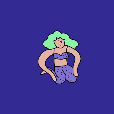 Yoga To Feel Your Best adorable character cute doodle drawing girl graphic illustration illustrator kawaii