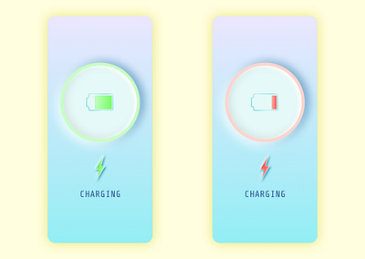 neumorphism | charging app charging concept neumorphism skeuomorphic ui ux