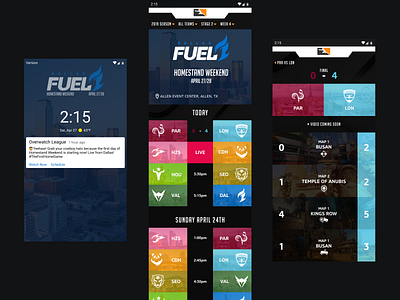 Overwatch League Redesign - Mobile app blizzard design esports gaming lockscreen match mobile design overwatch overwatch league owl redesign schedule score ui uiux video game visual design